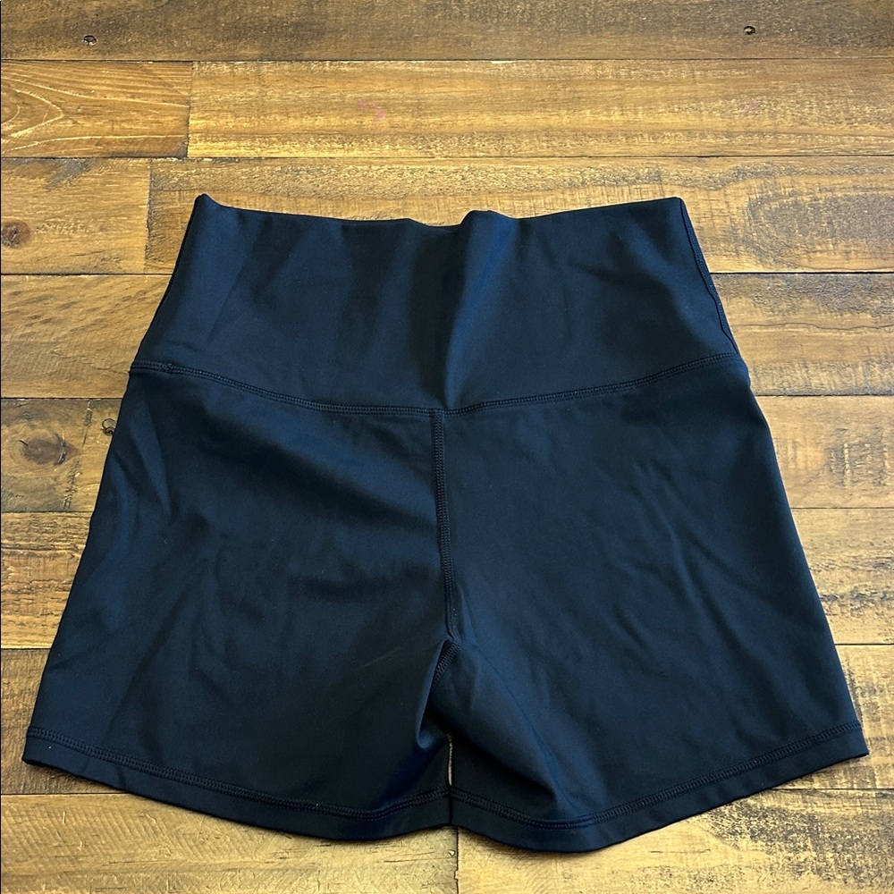 aerie Black High-Rise Bike Shorts - Picture 3 of 3